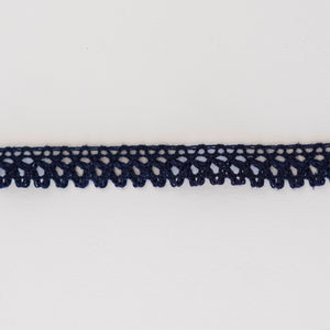 DENTELLE COTON BLEU MARINE